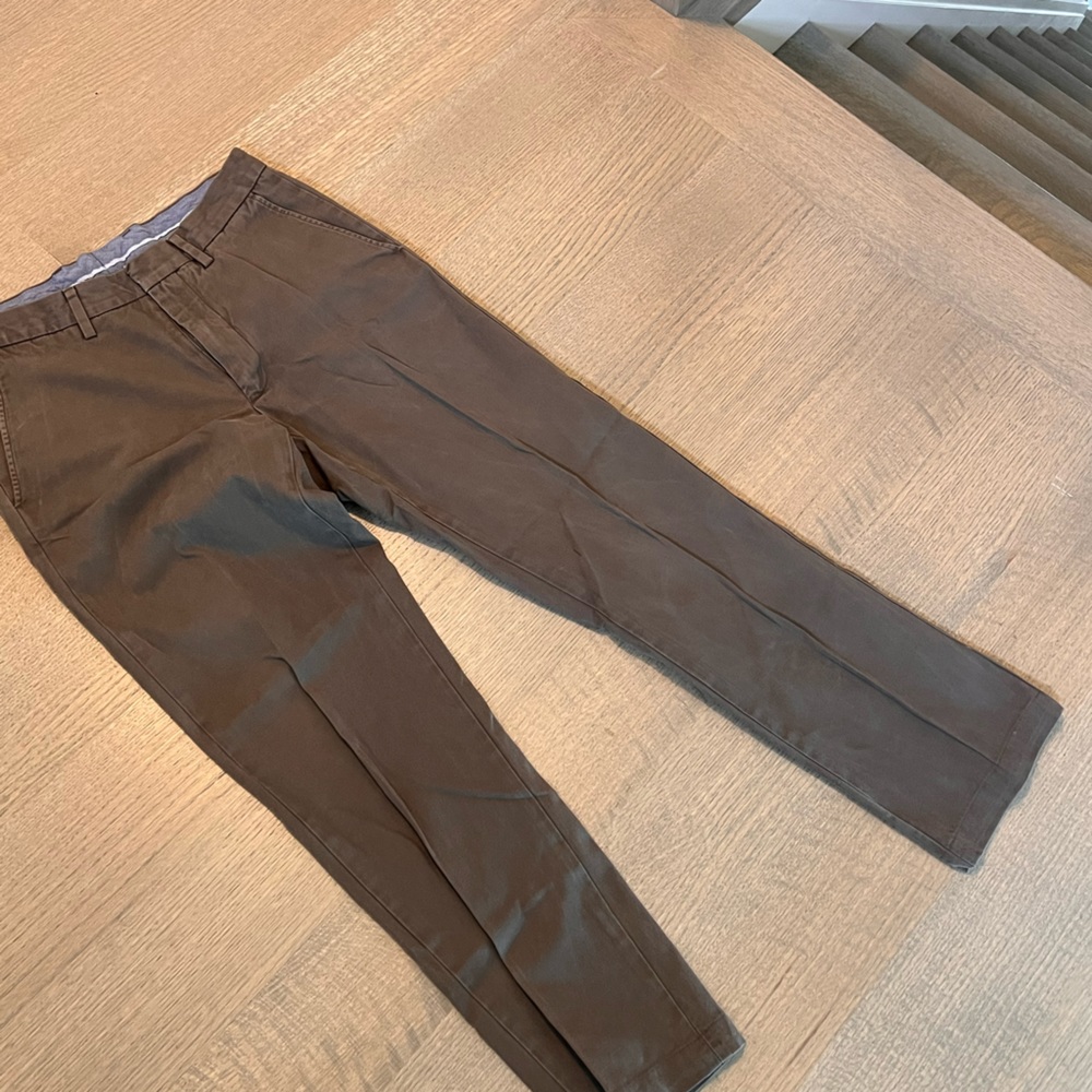 J. Crew 30x32 Chinos. Dark khaki, brown